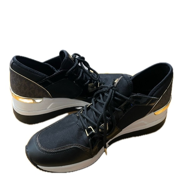 MICHAEL Michael Kors Women's Liv Trainer Logo Sneakers, 8.5M - Picture 13 of 15